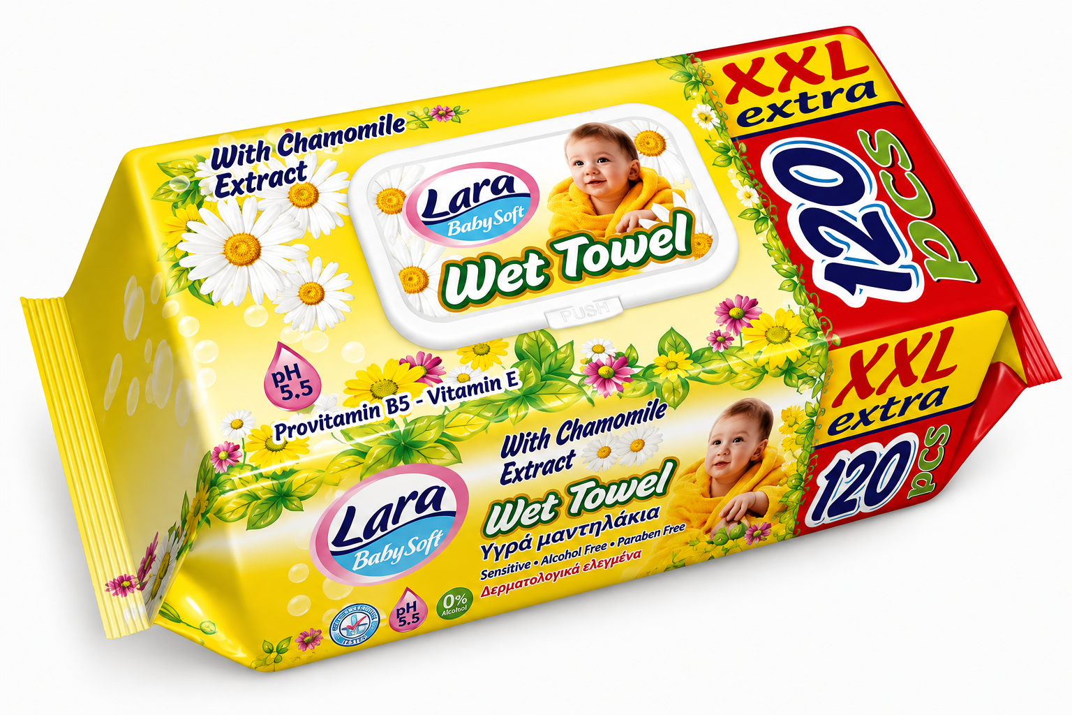 Lingettes Lara Cosmetic — Chamomile