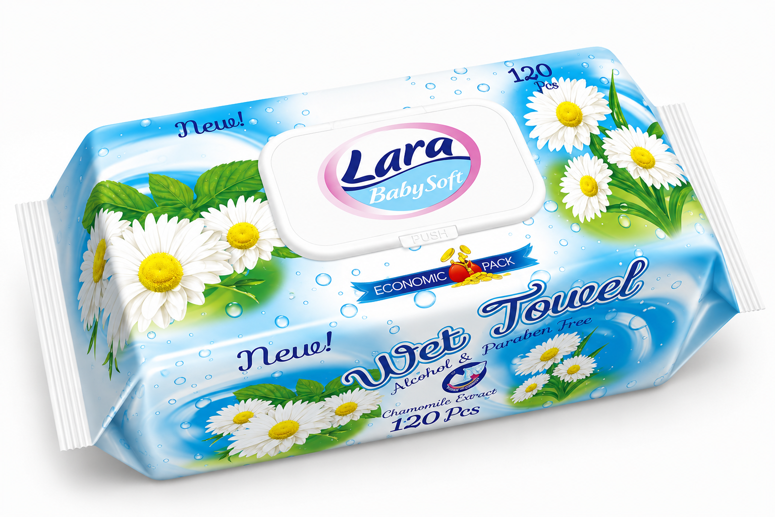 Lingettes Lara Cosmetic — Chamomile Breeze