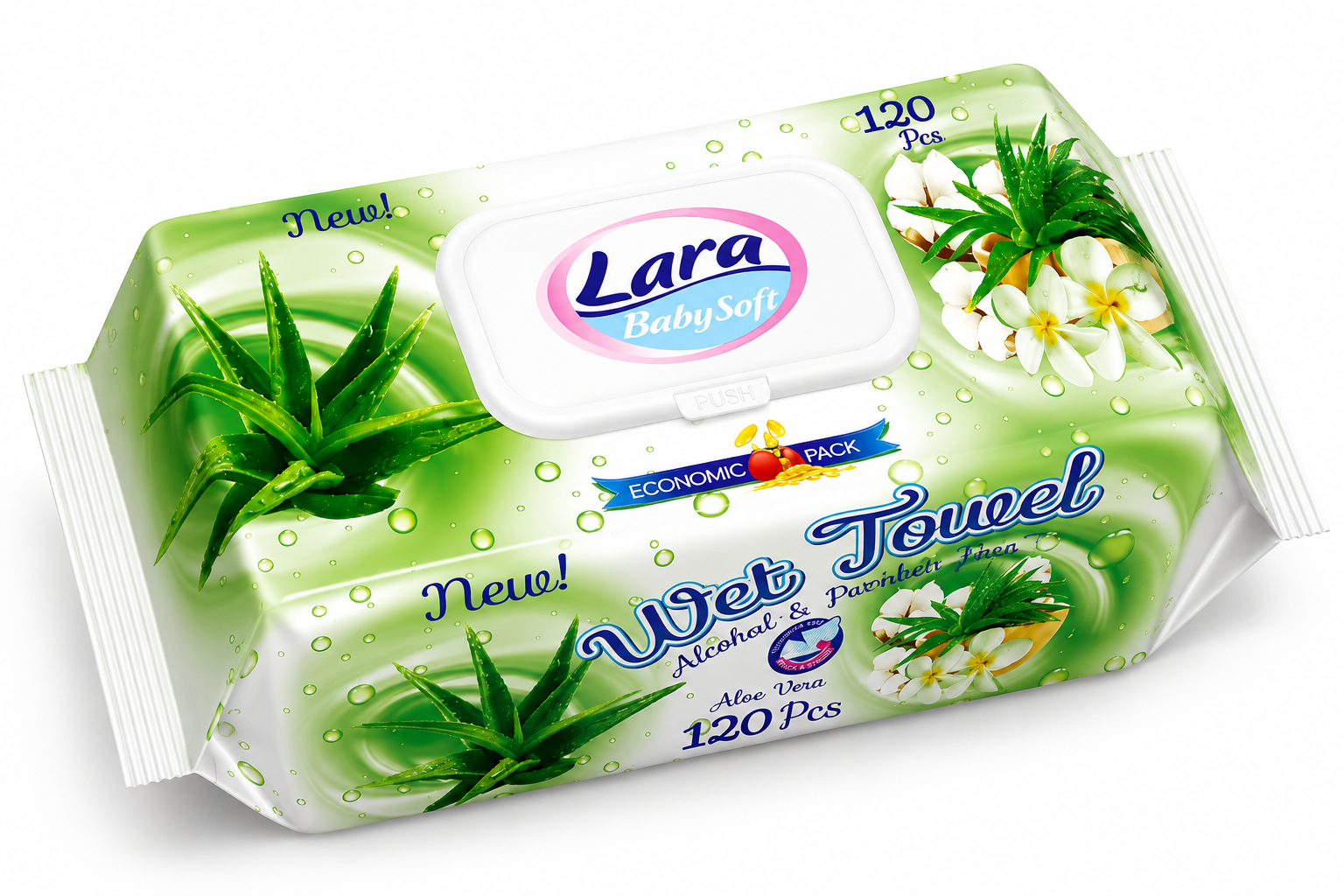 Lingettes Lara Cosmetic — AloeVera